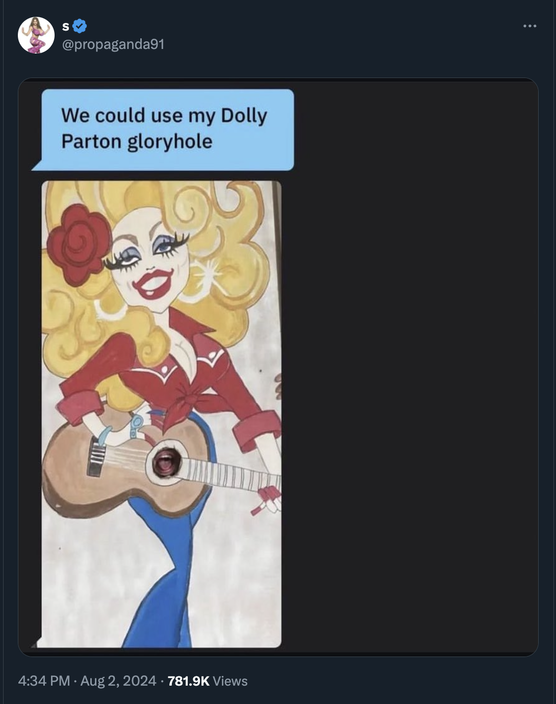 cartoon - We could use my Dolly Parton gloryhole Views